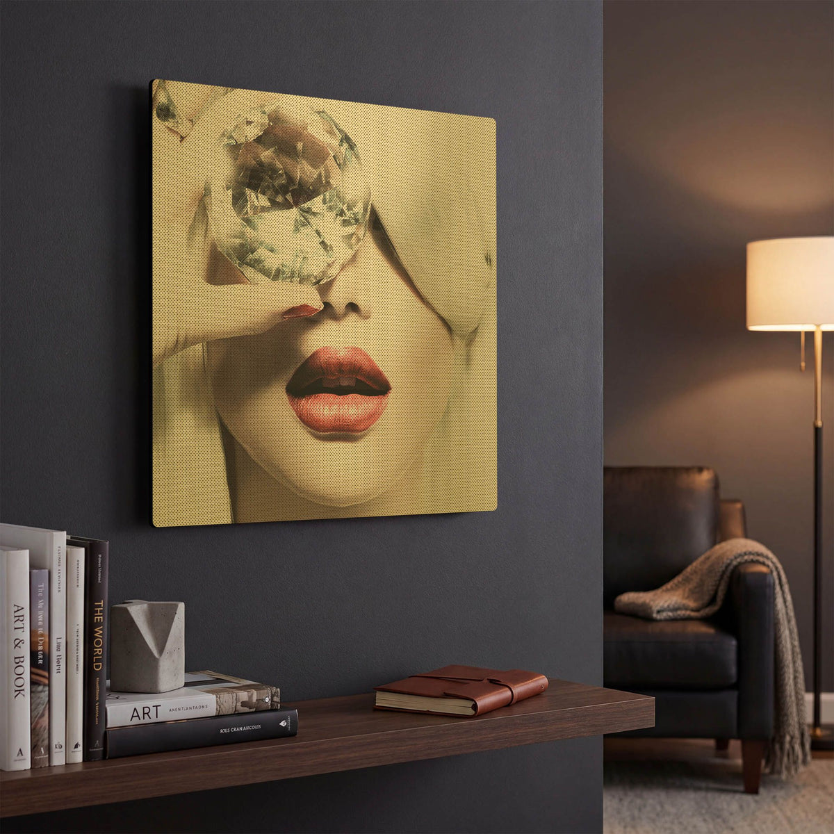 'Diamonds are Forever' By Incado Gold Metal Wall Art