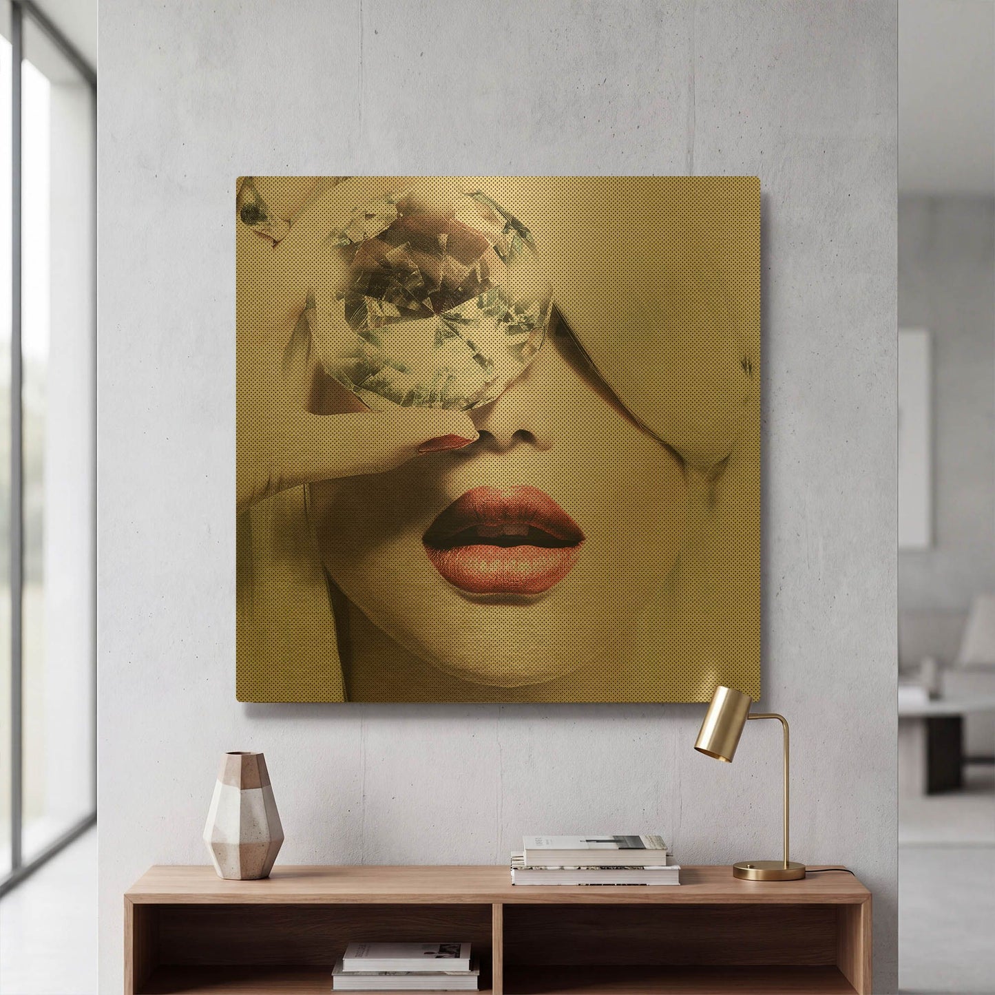 'Diamonds are Forever' By Incado Gold Metal Wall Art