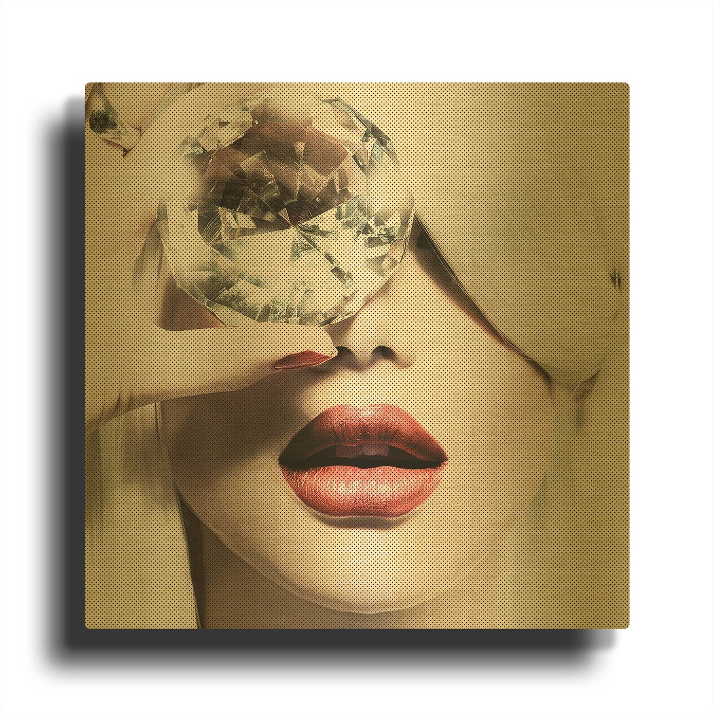 'Diamonds are Forever' By Incado Gold Metal Wall Art