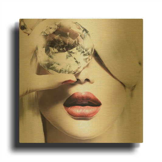 'Diamonds are Forever' By Incado Gold Metal Wall Art