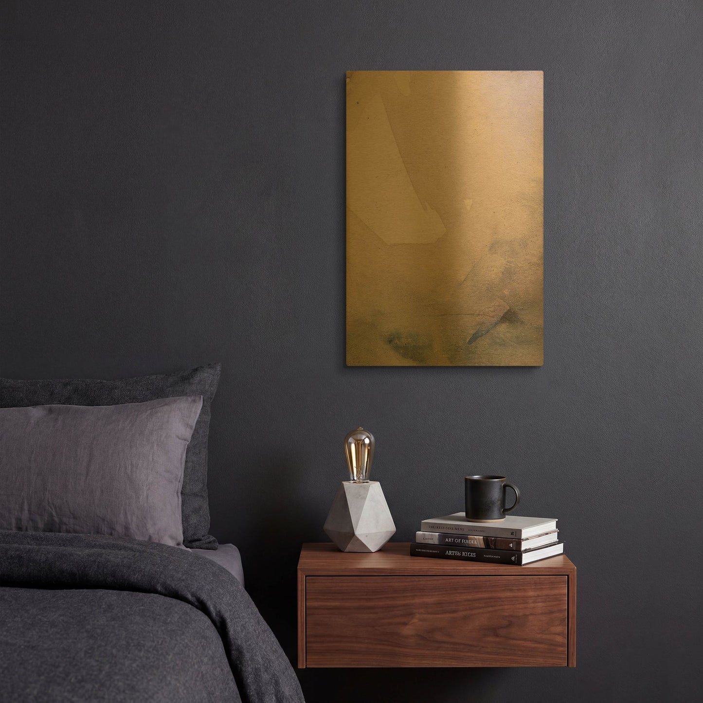 'Dust' By Incado Gold Metal Wall Art