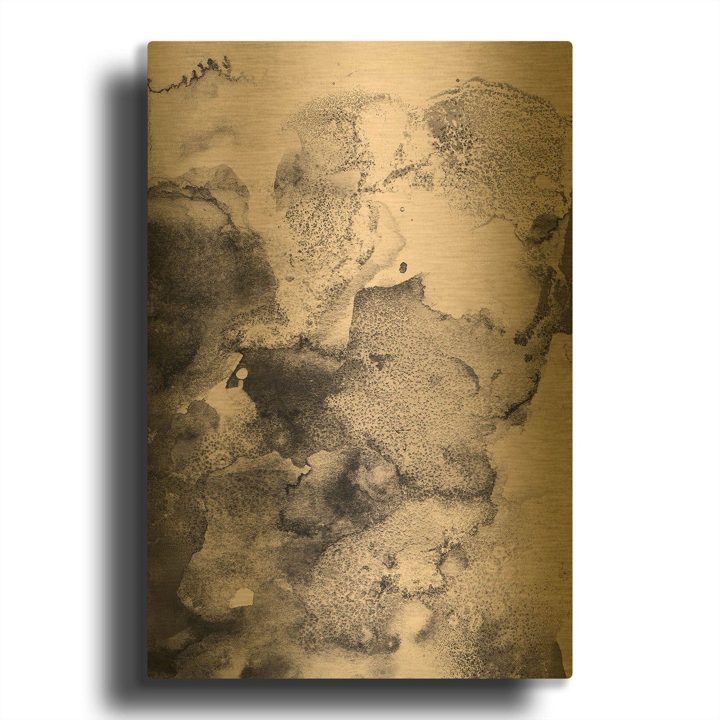'Dusty Rose' By Incado Gold Metal Wall Art