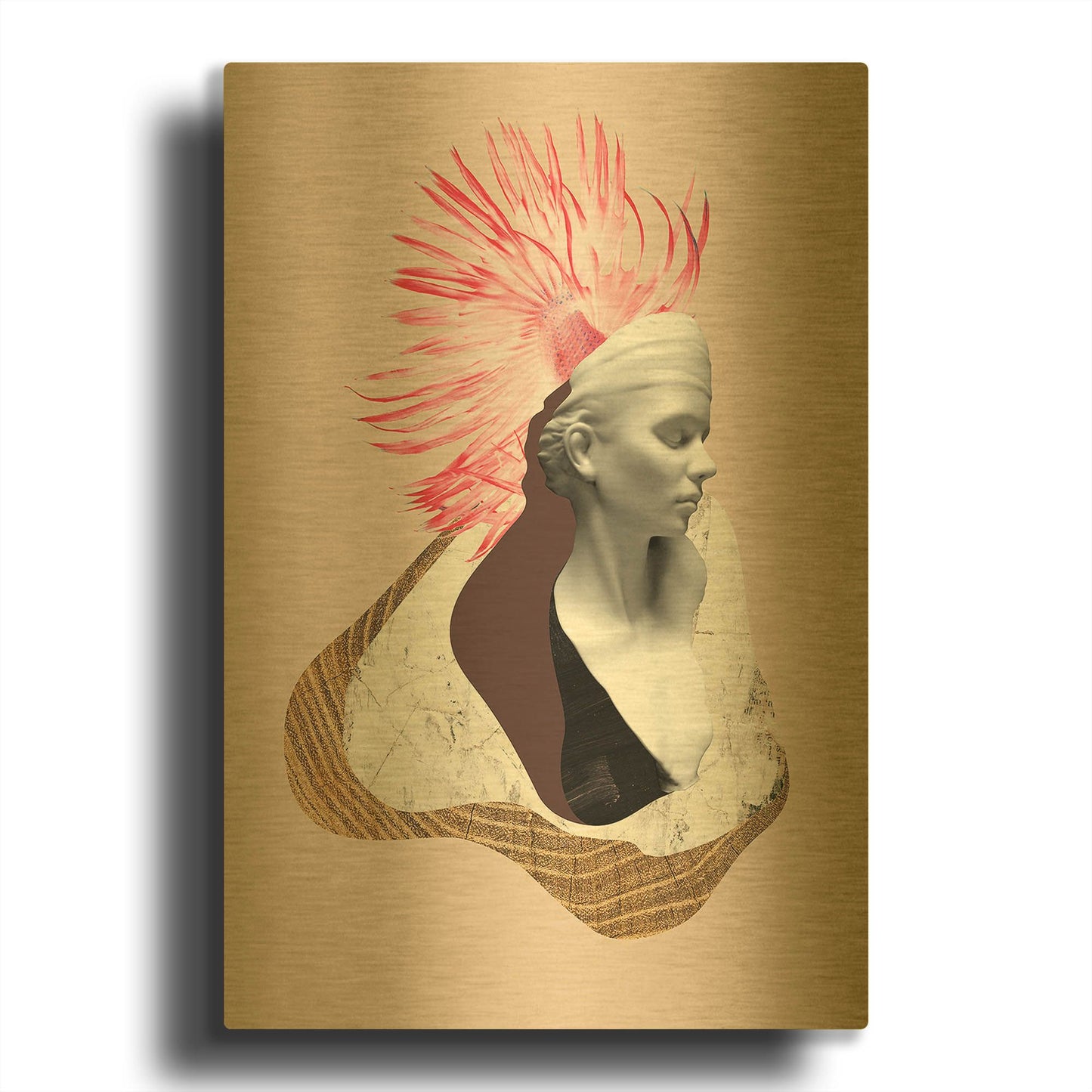 'Fisher’s Wife' By Incado Gold Metal Wall Art