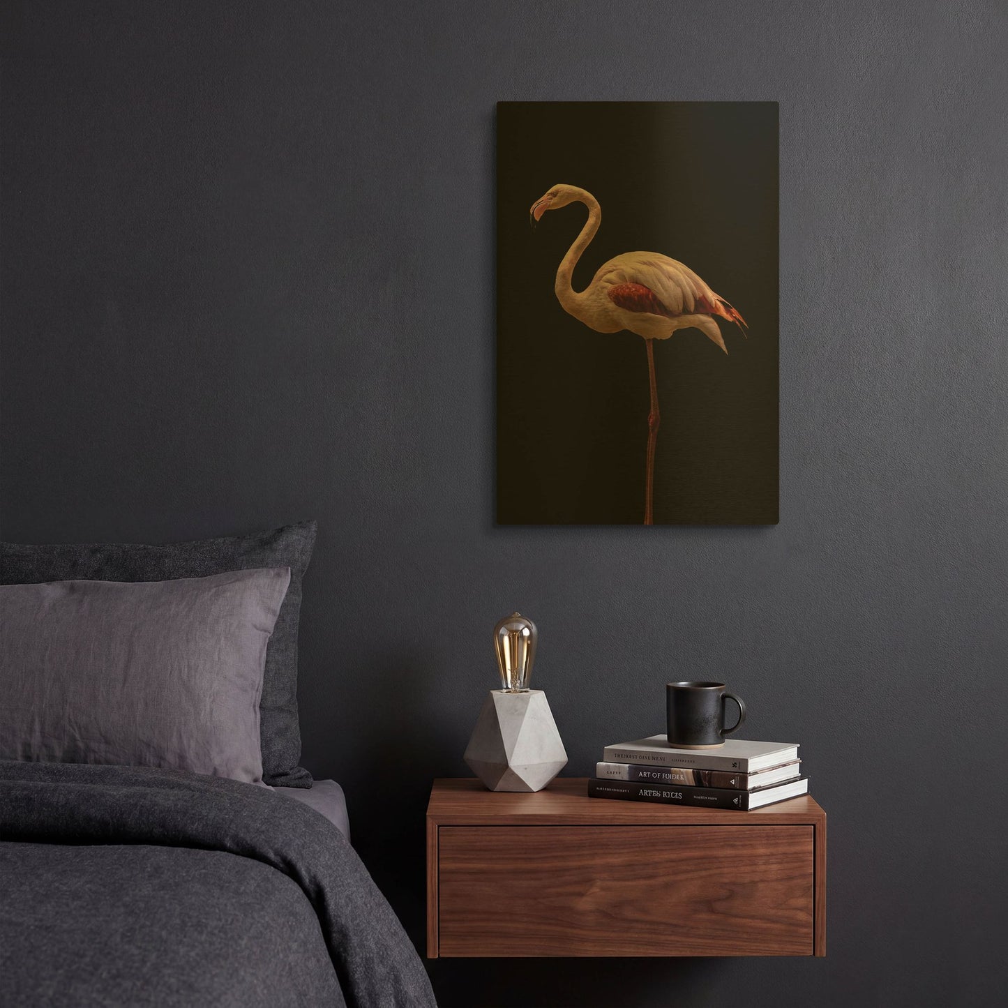 'Flamingo' By Incado Gold Metal Wall Art