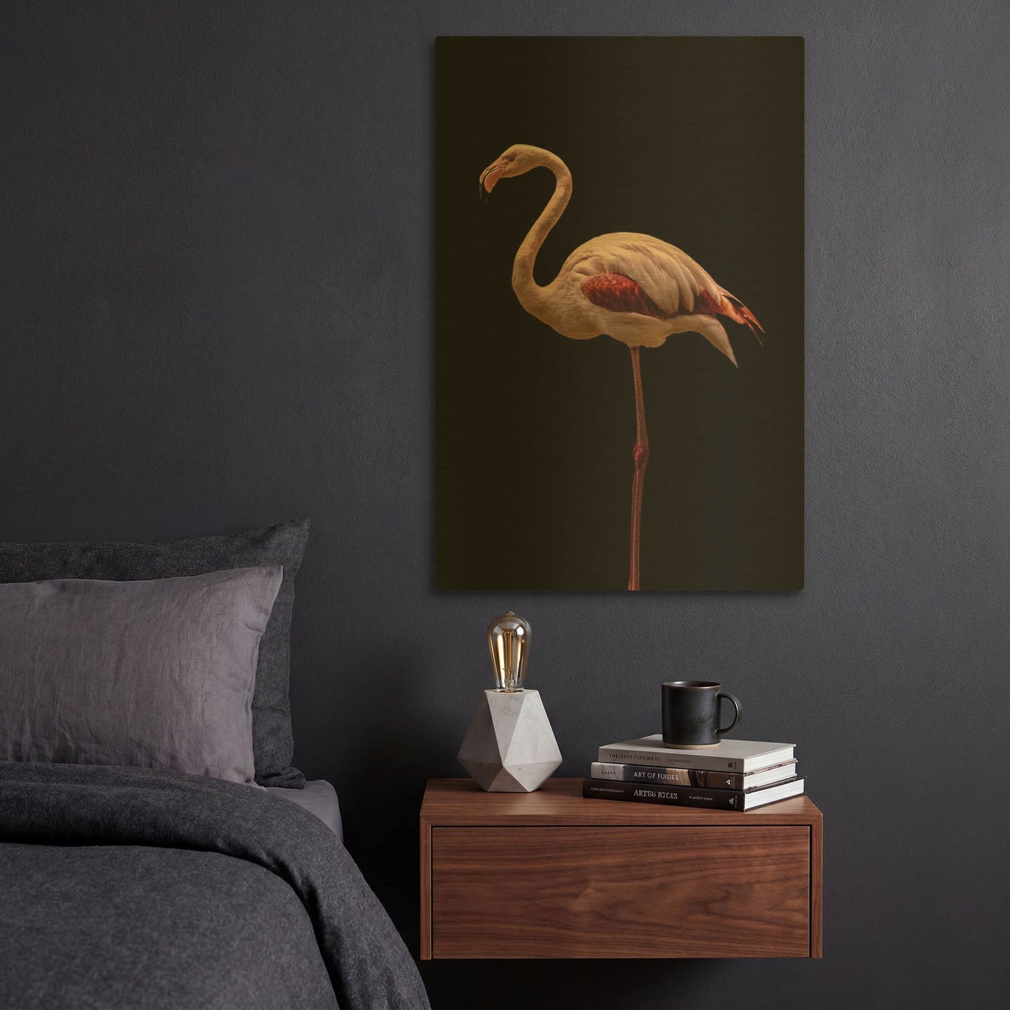 'Flamingo' By Incado Gold Metal Wall Art