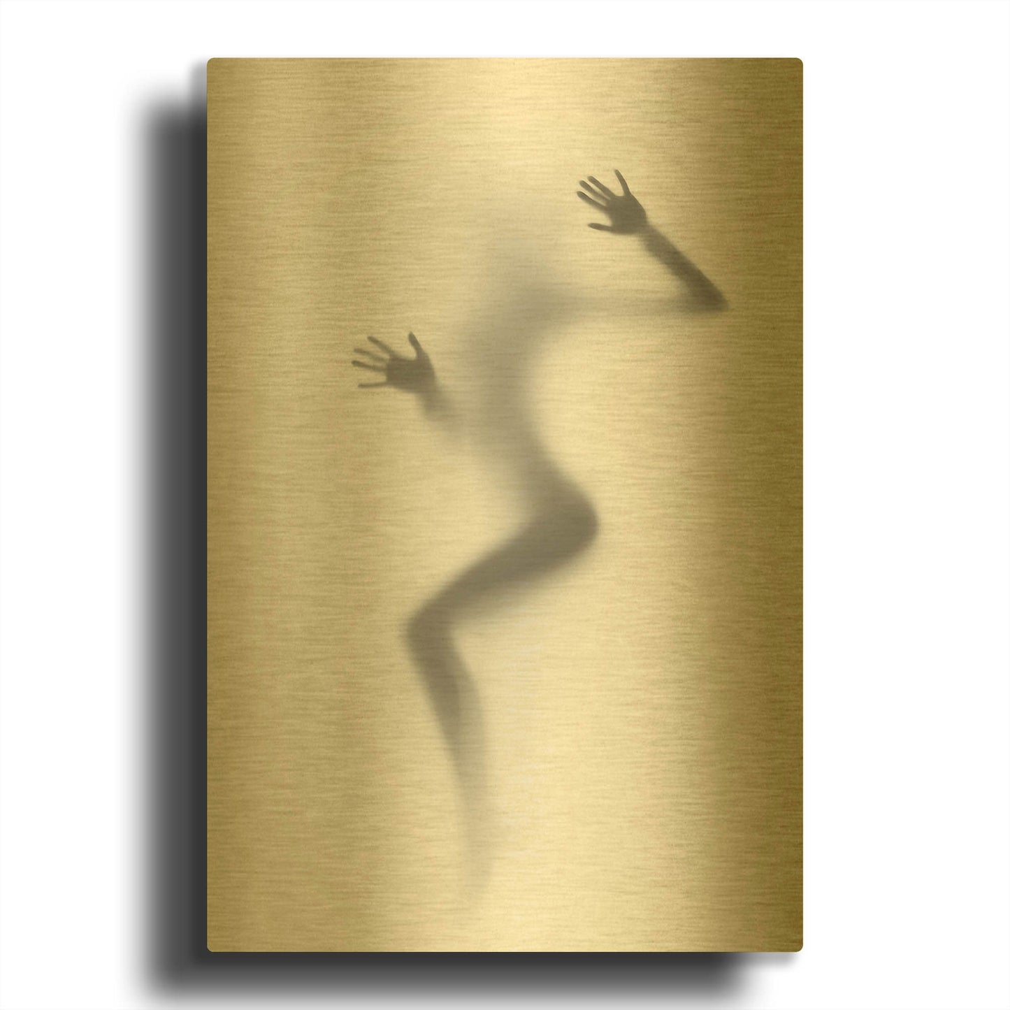 'Flattened' By Incado Gold Metal Wall Art