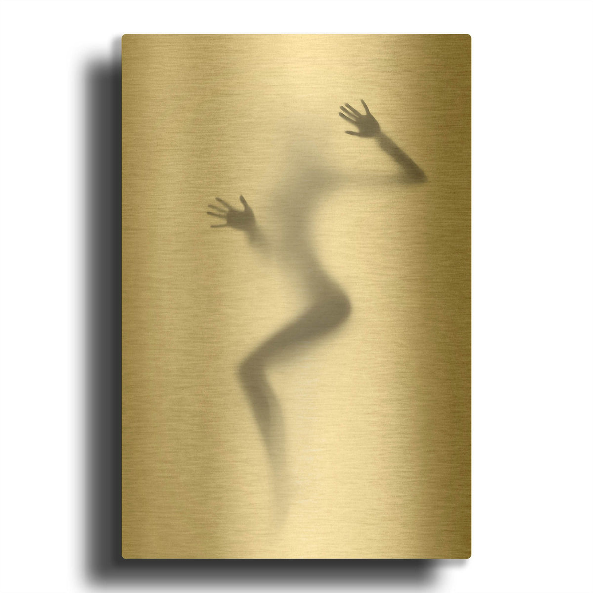 'Flattened' By Incado Gold Metal Wall Art