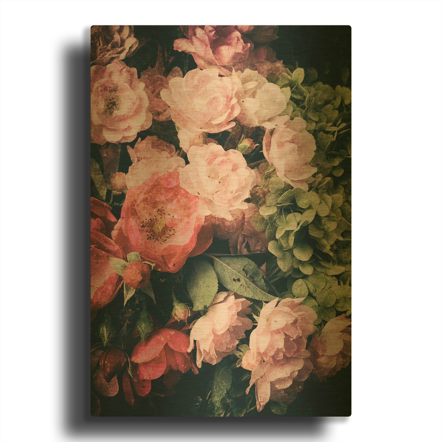 'Floral 28' By Incado Gold Metal Wall Art