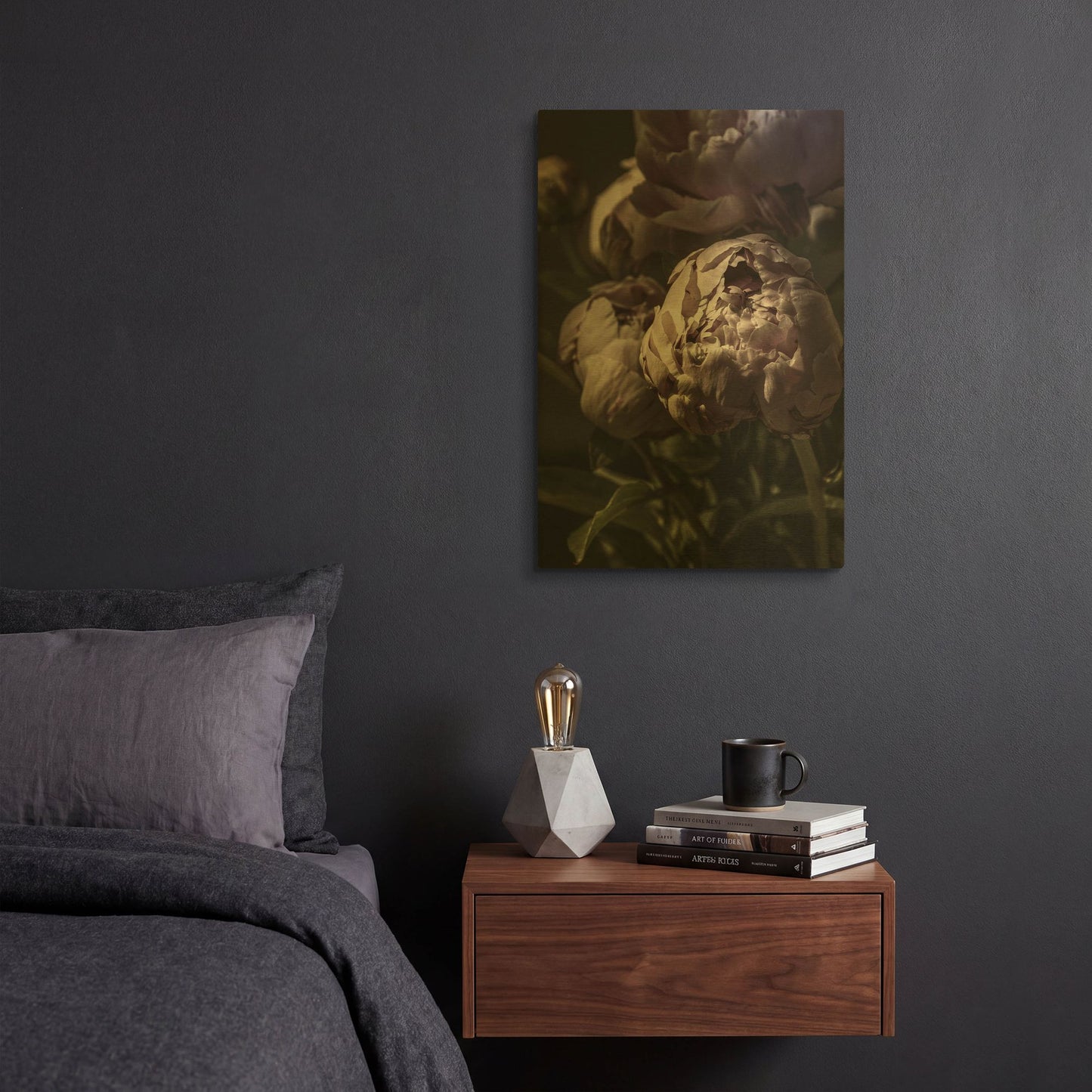 'Flower 3' By Incado Gold Metal Wall Art