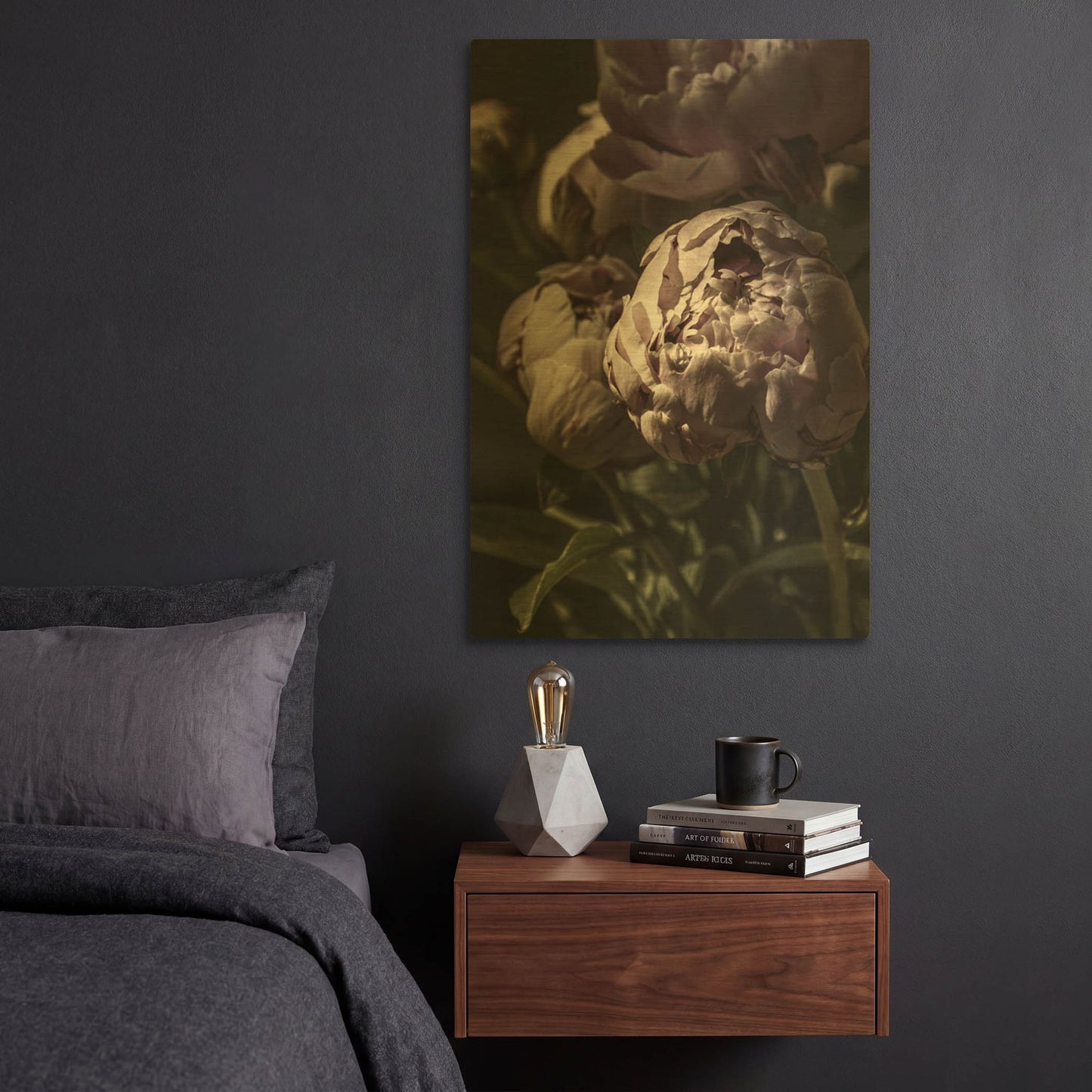 'Flower 3' By Incado Gold Metal Wall Art