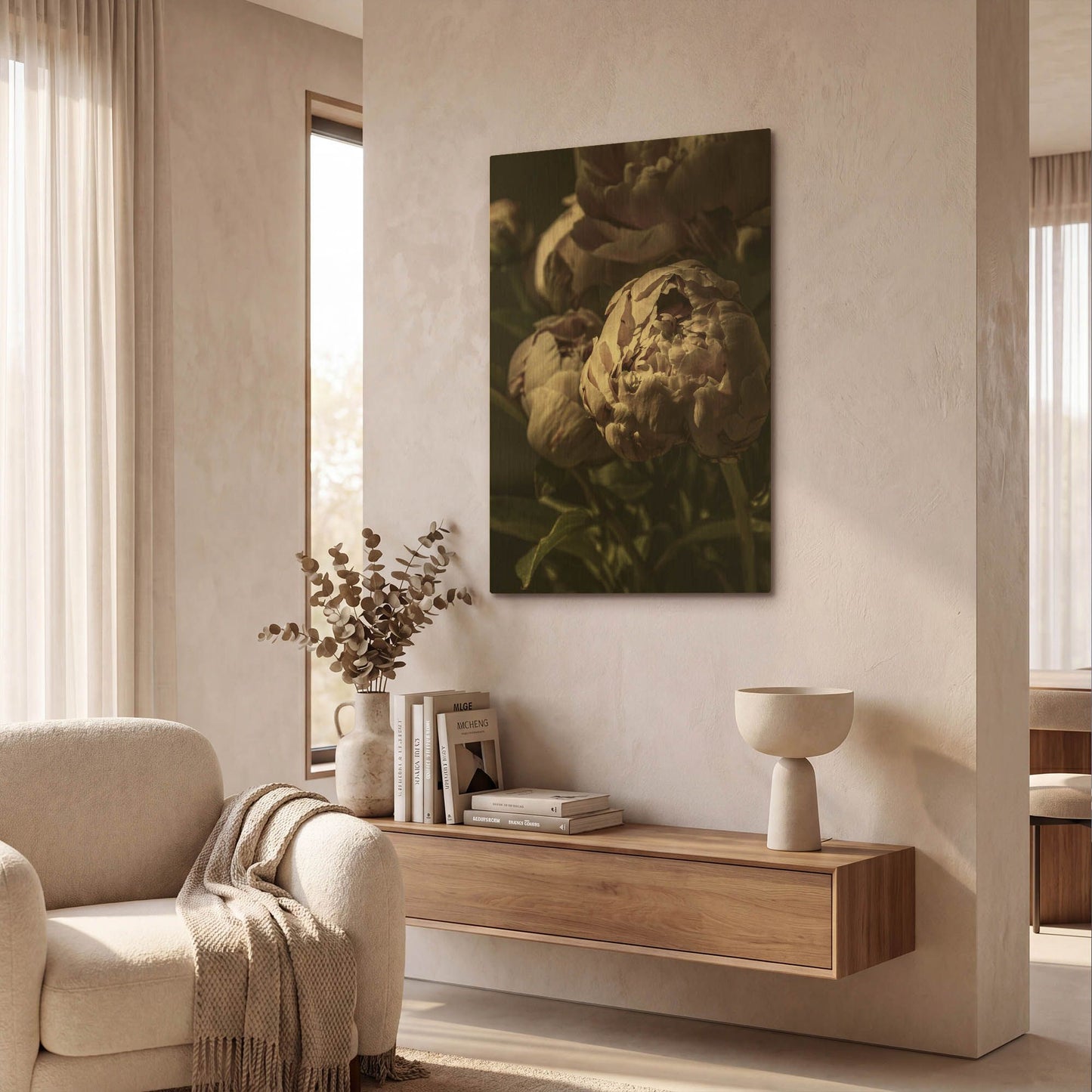 'Flower 3' By Incado Gold Metal Wall Art