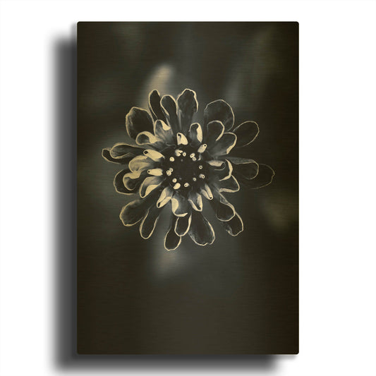 'Flower Bloom 2' By Incado Gold Metal Wall Art