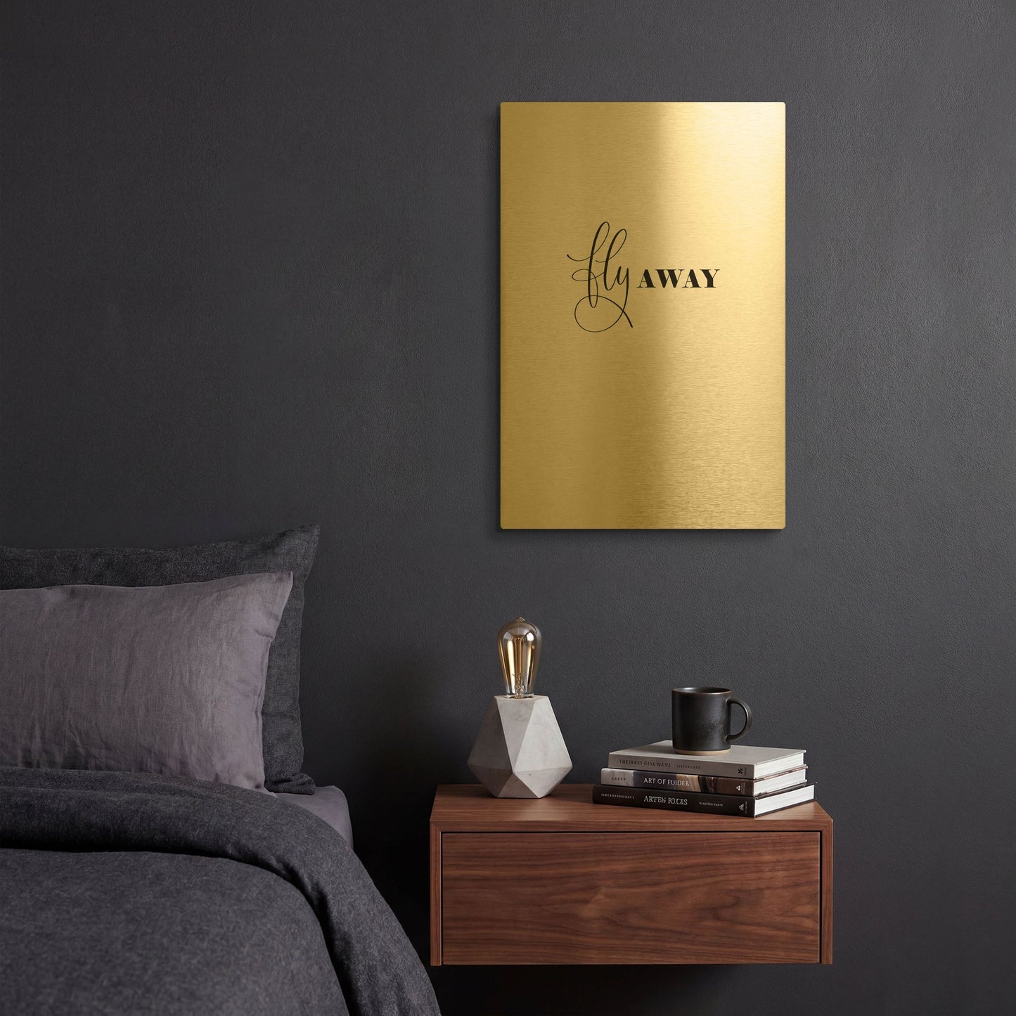 'Fly Away' By Incado Gold Metal Wall Art