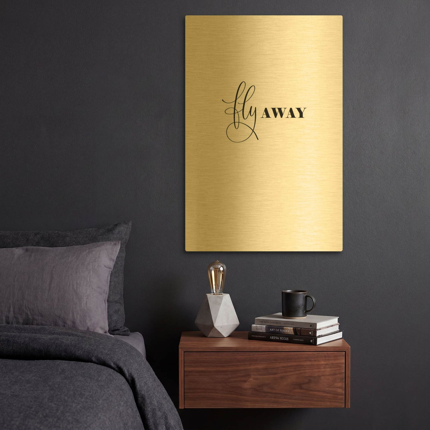 'Fly Away' By Incado Gold Metal Wall Art