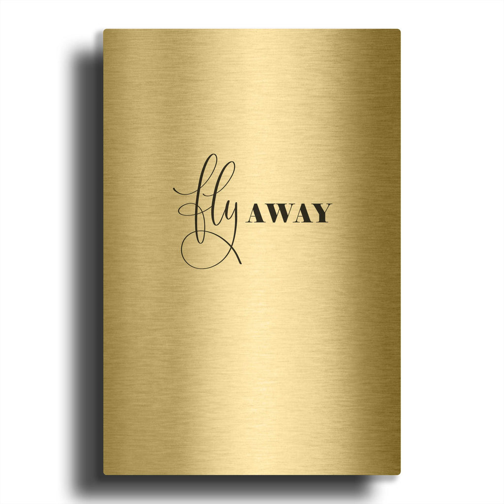 'Fly Away' By Incado Gold Metal Wall Art
