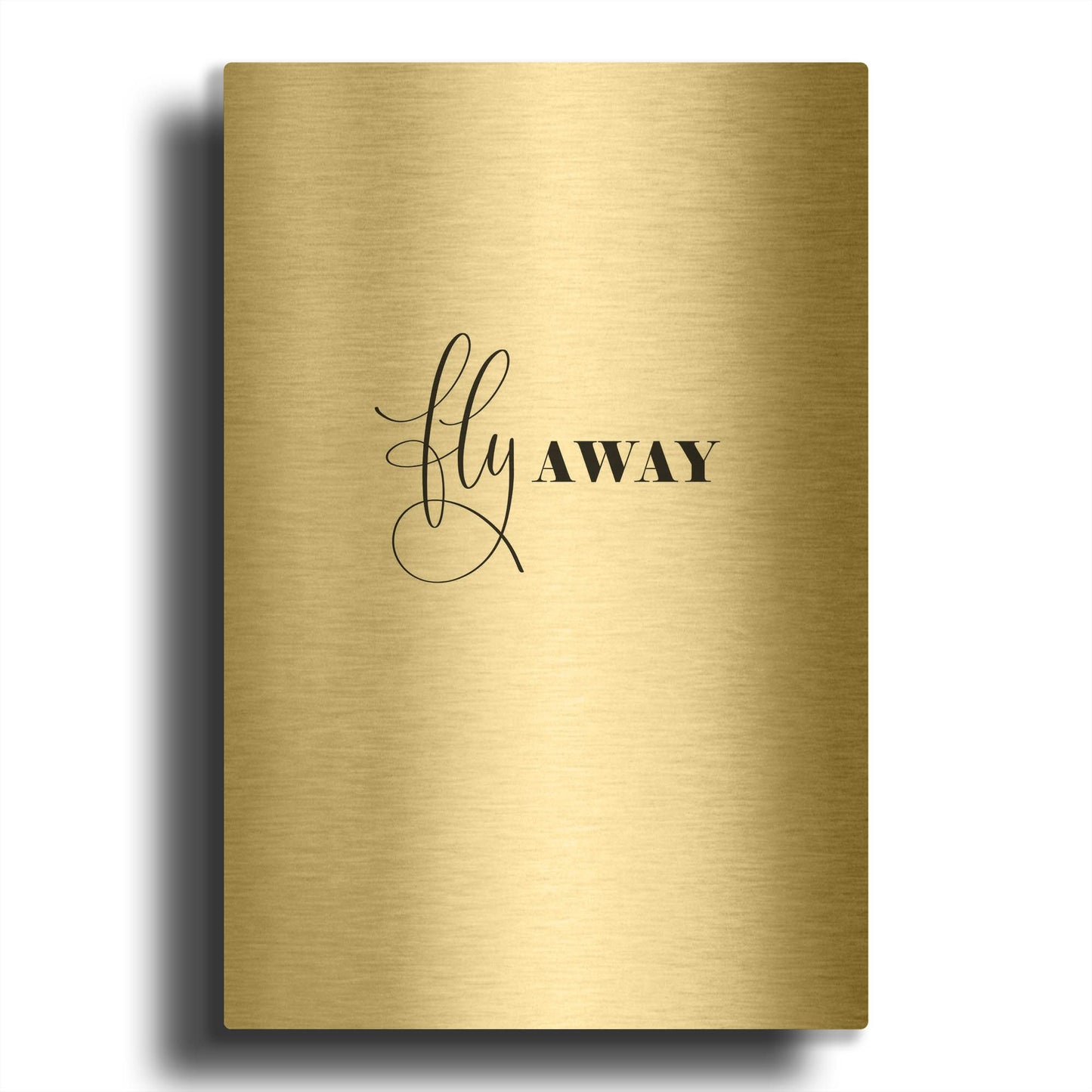 'Fly Away' By Incado Gold Metal Wall Art