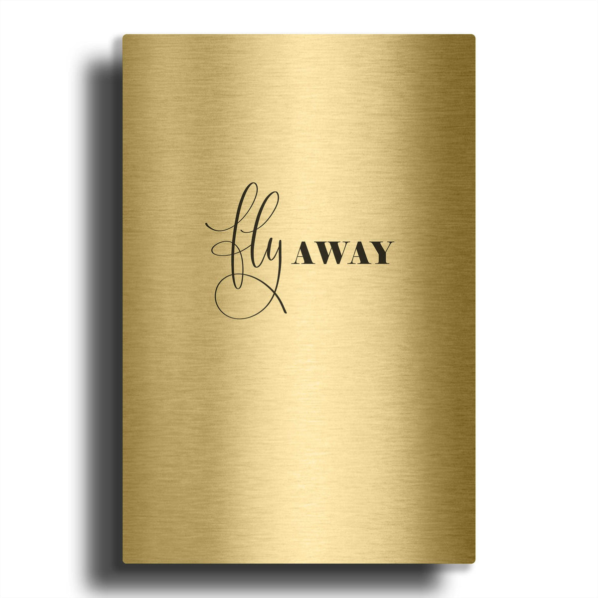 'Fly Away' By Incado Gold Metal Wall Art
