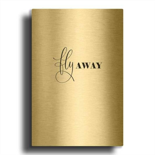 'Fly Away' By Incado Gold Metal Wall Art