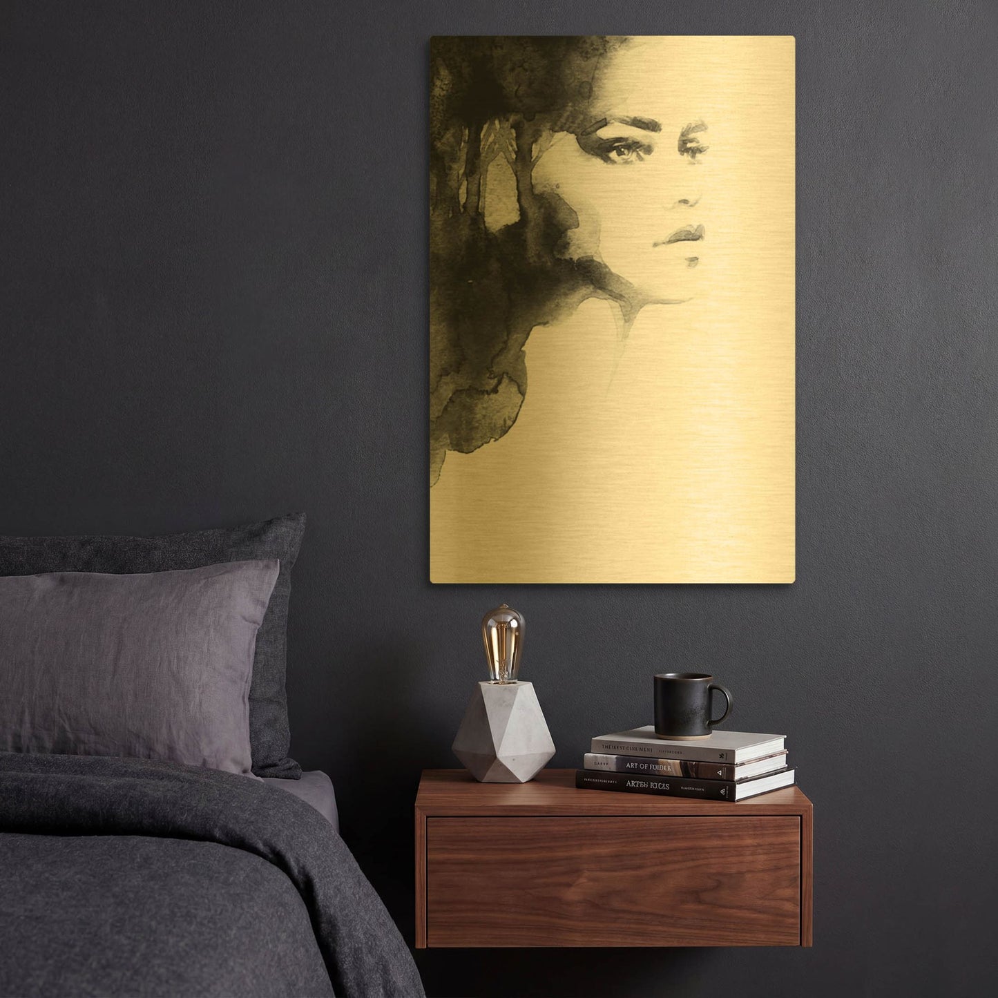 'Forest Queen' By Incado Gold Metal Wall Art