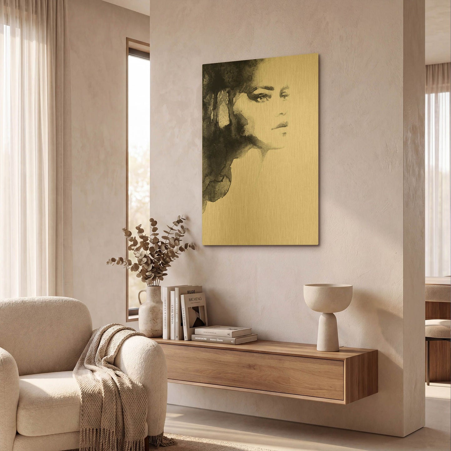 'Forest Queen' By Incado Gold Metal Wall Art