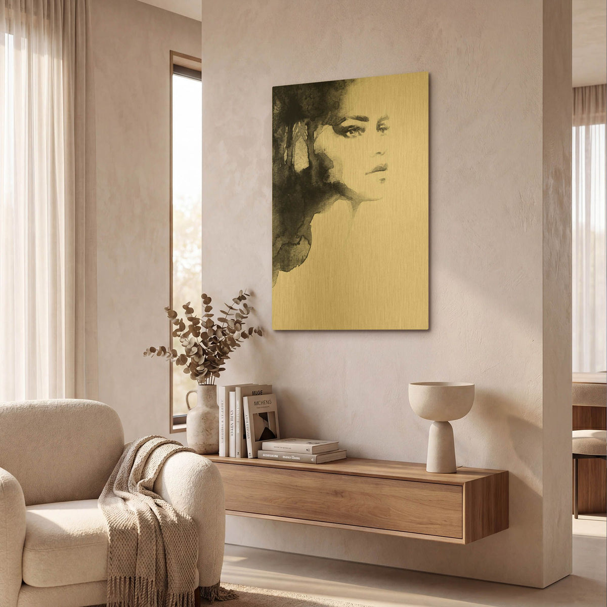'Forest Queen' By Incado Gold Metal Wall Art