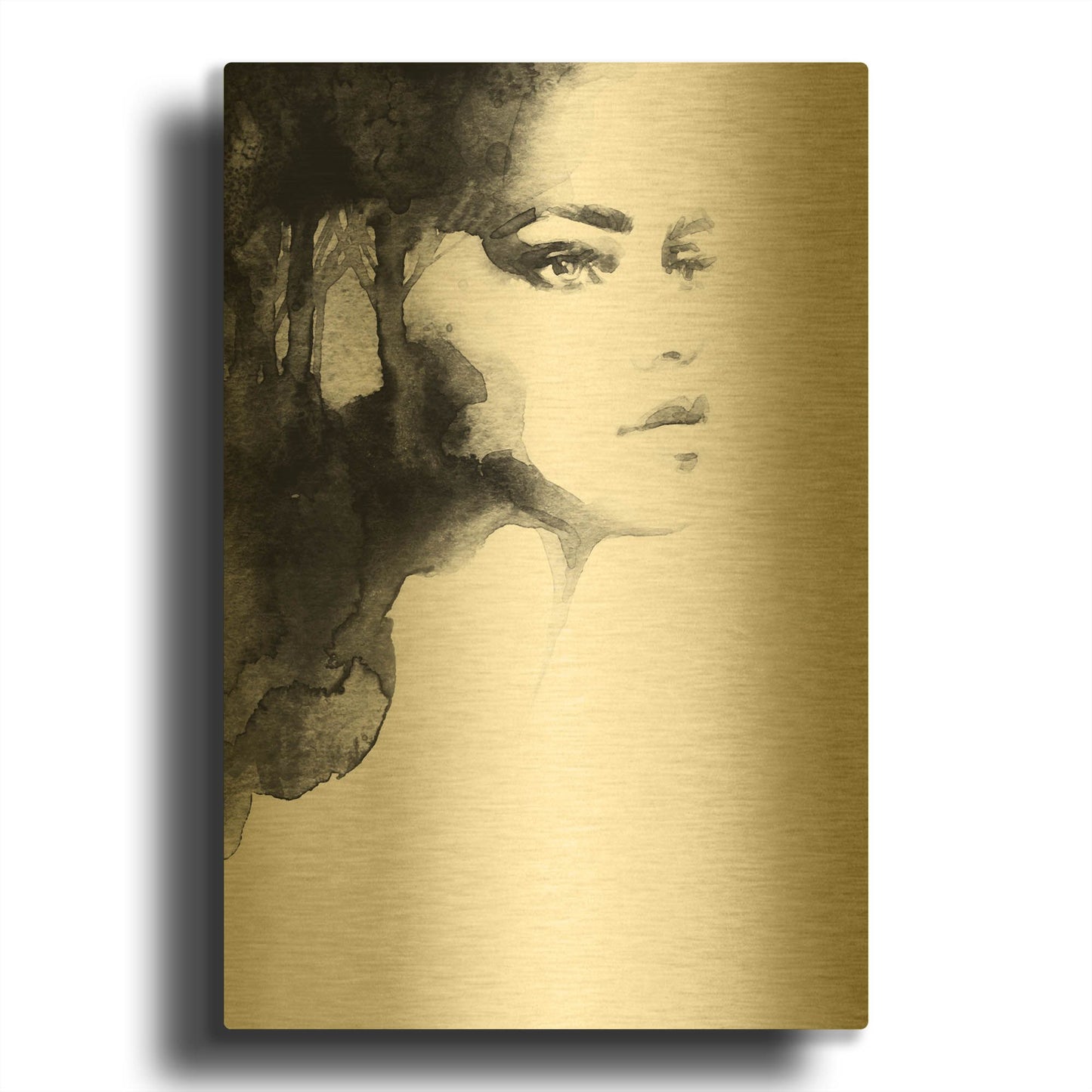 'Forest Queen' By Incado Gold Metal Wall Art