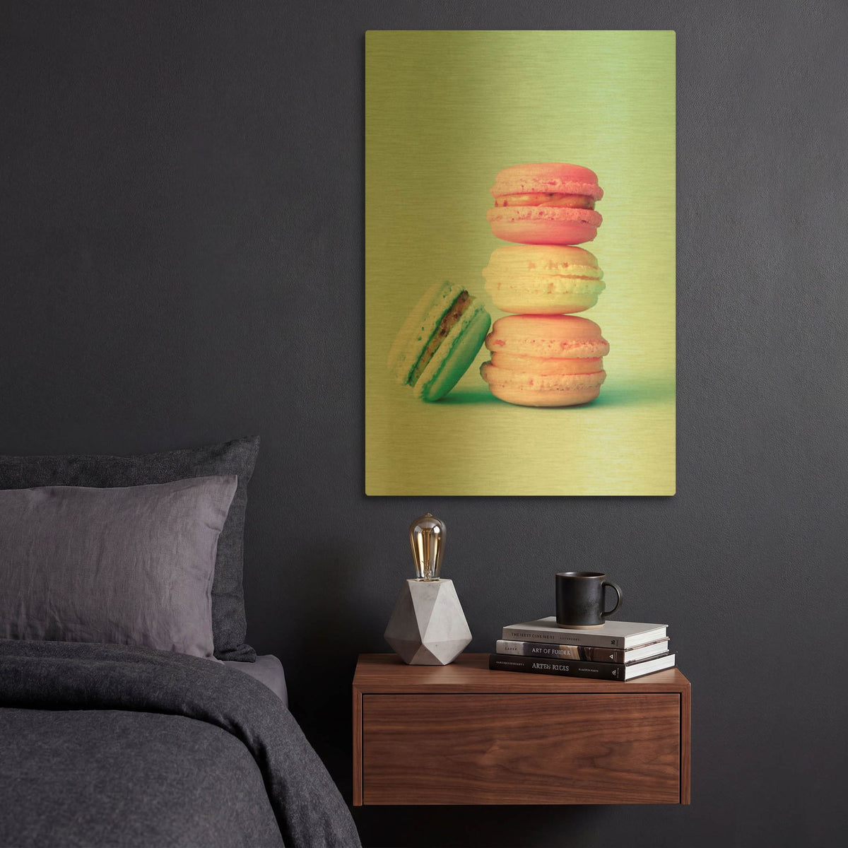 'French Macarons' By Incado Gold Metal Wall Art