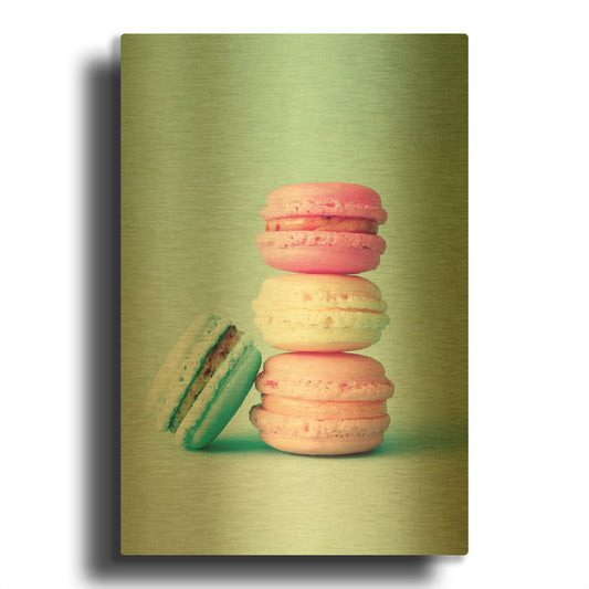 'French Macarons' By Incado Gold Metal Wall Art