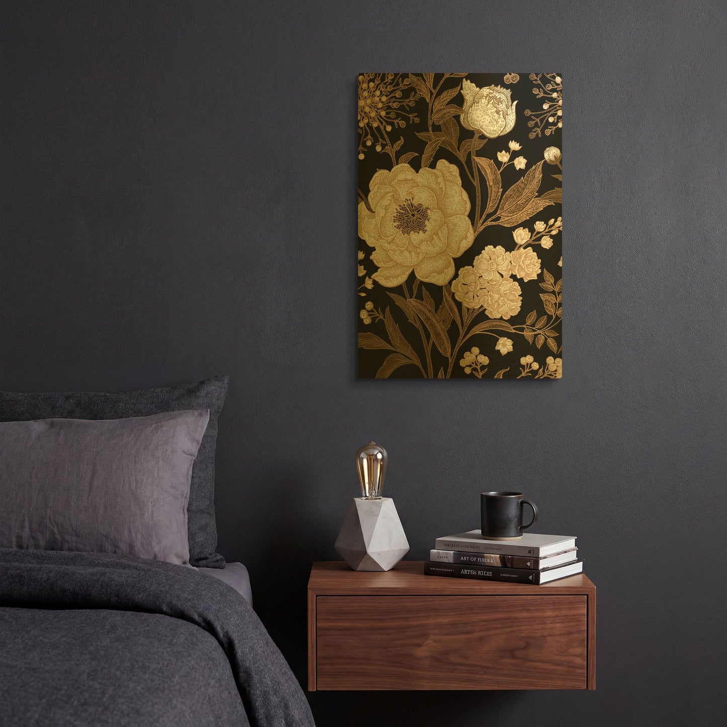 'Golden Rose' By Incado Gold Metal Wall Art
