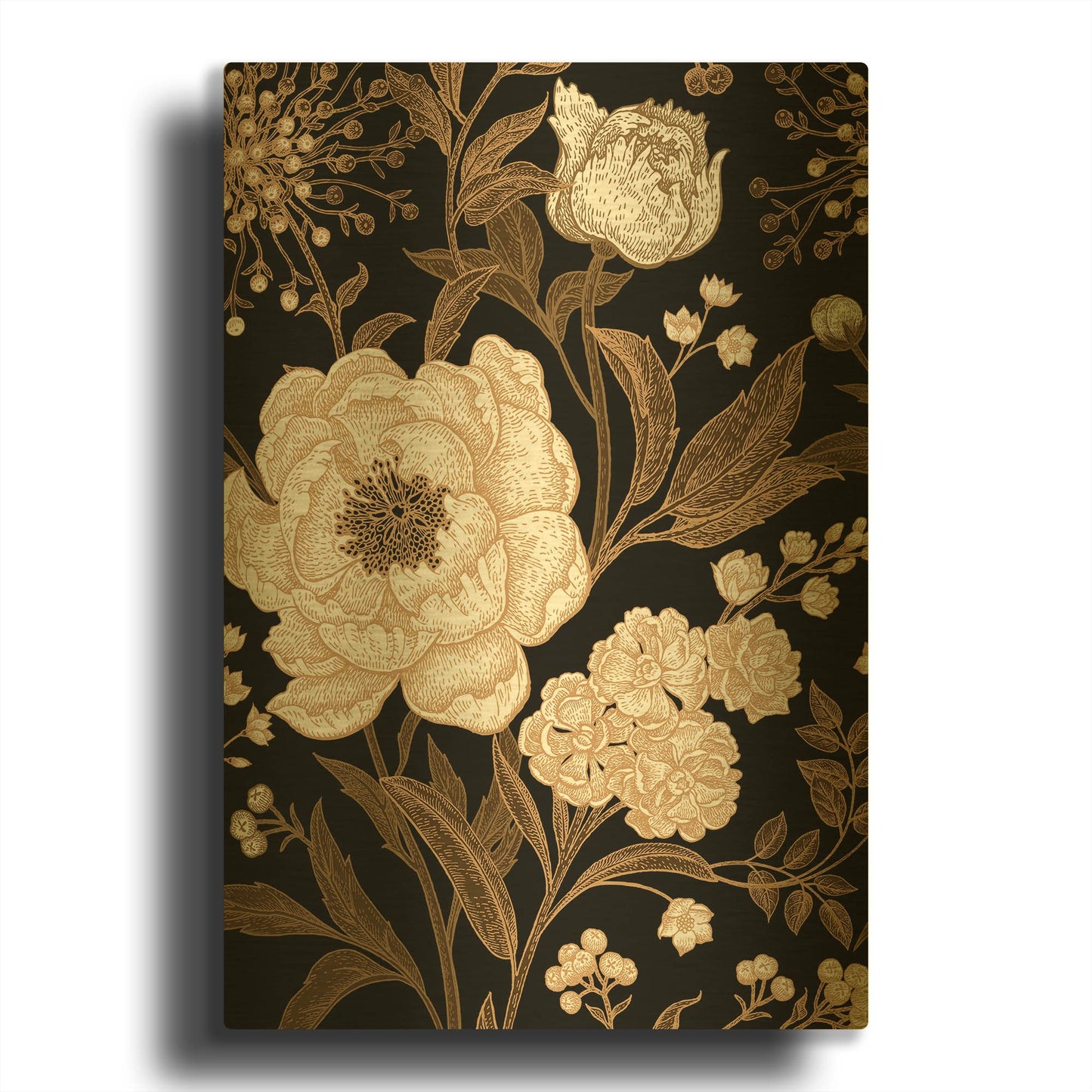 'Golden Rose' By Incado Gold Metal Wall Art