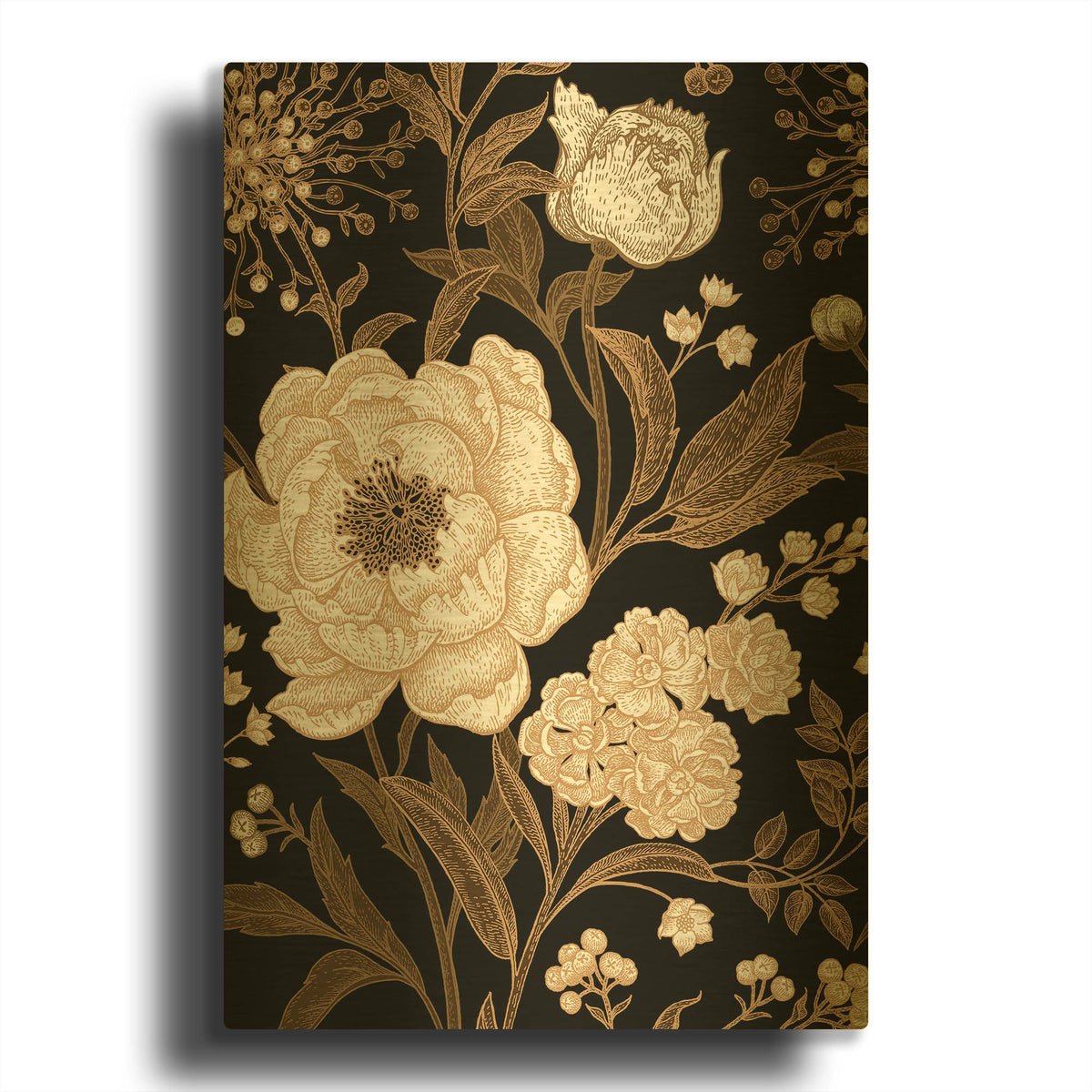 'Golden Rose' By Incado Gold Metal Wall Art
