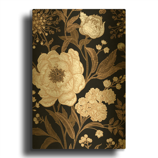 'Golden Rose' By Incado Gold Metal Wall Art