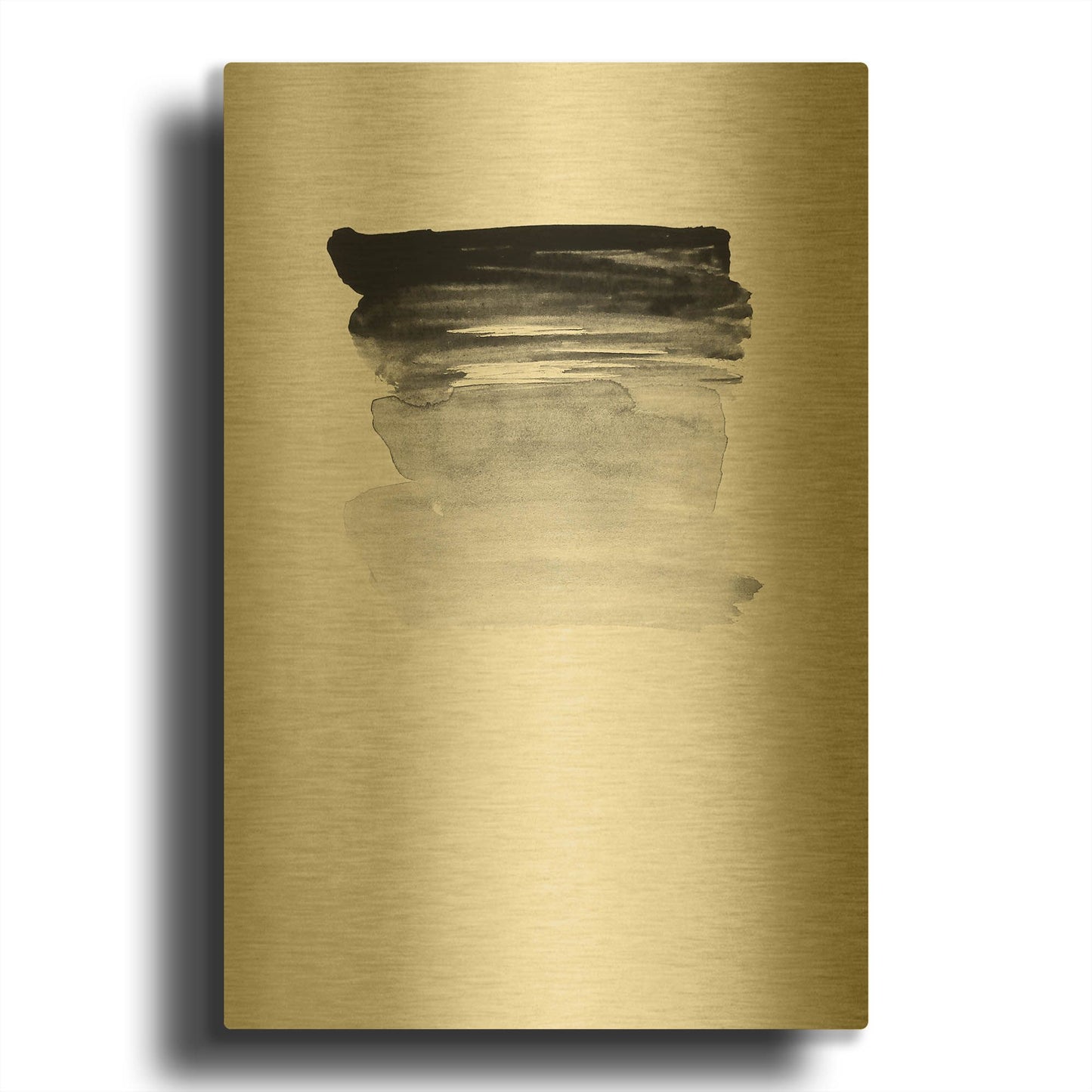 'Grey I' By Incado Gold Metal Wall Art