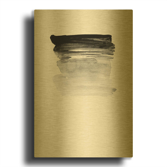 'Grey I' By Incado Gold Metal Wall Art