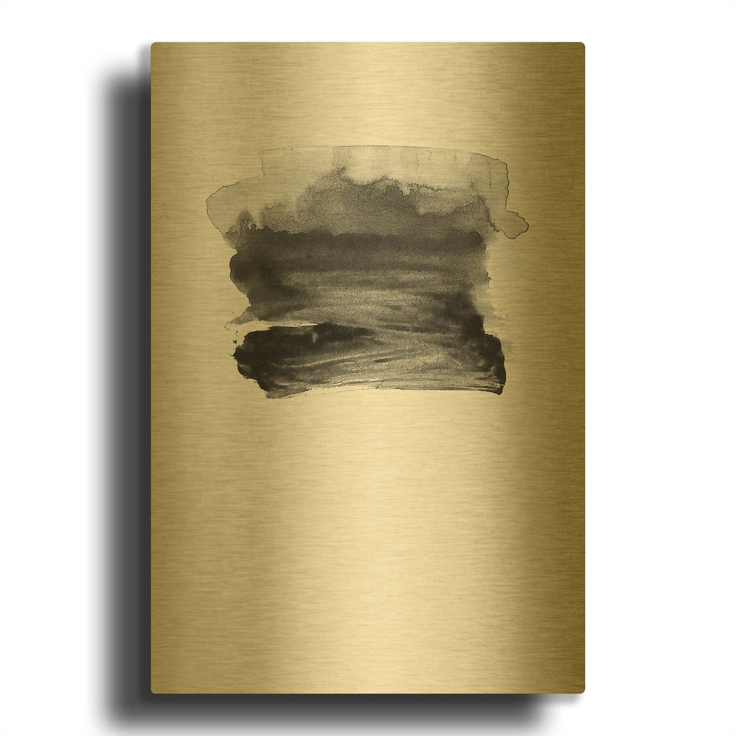 'Grey II' By Incado Gold Metal Wall Art