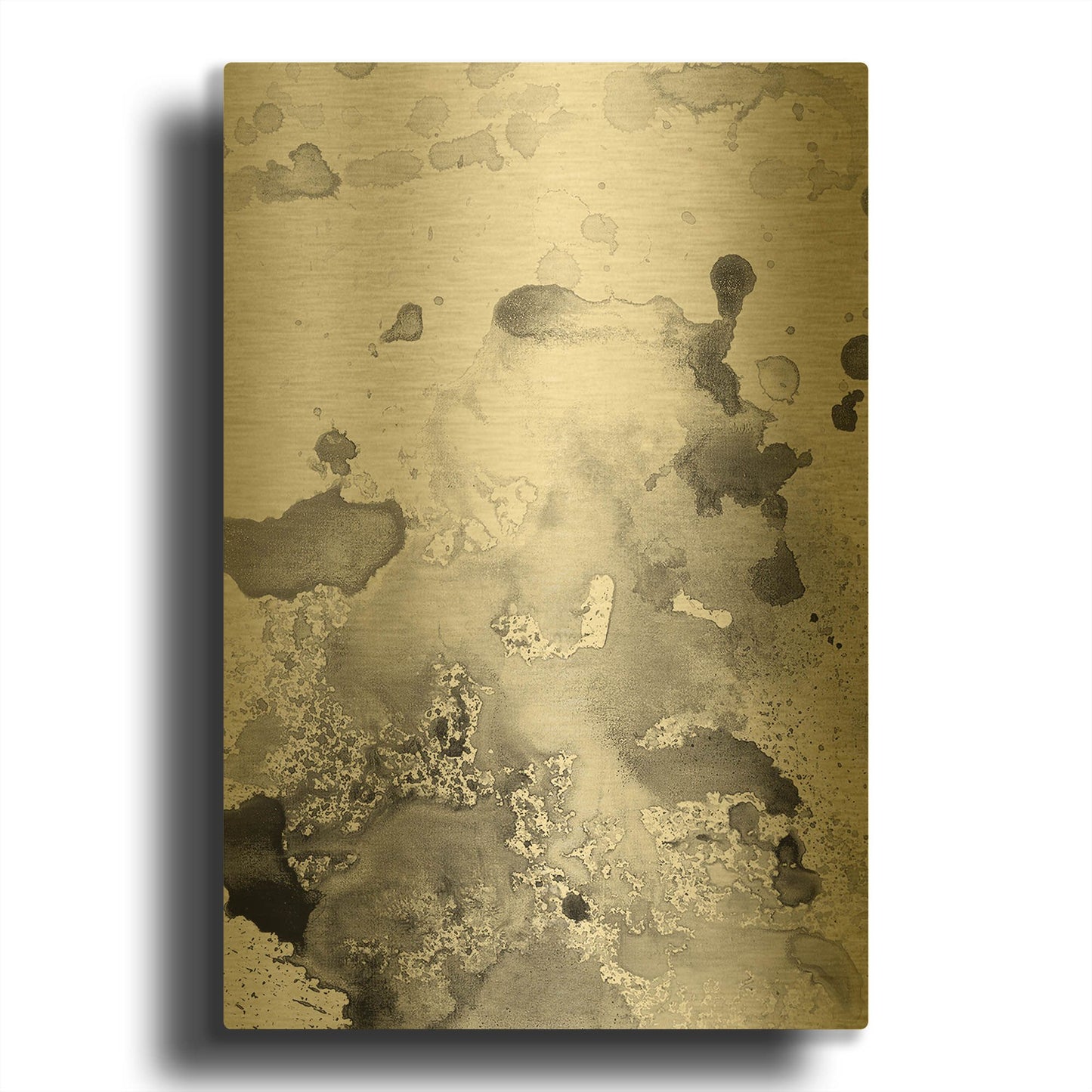 'Grey Shades' By Incado Gold Metal Wall Art