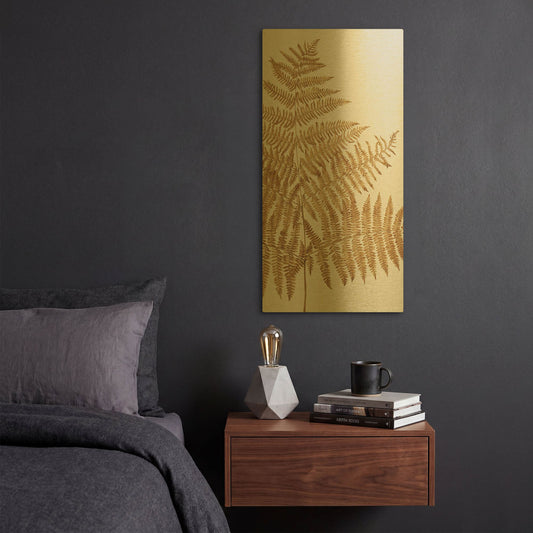 'Heaven on 3rd I' By Incado Gold Metal Wall Art