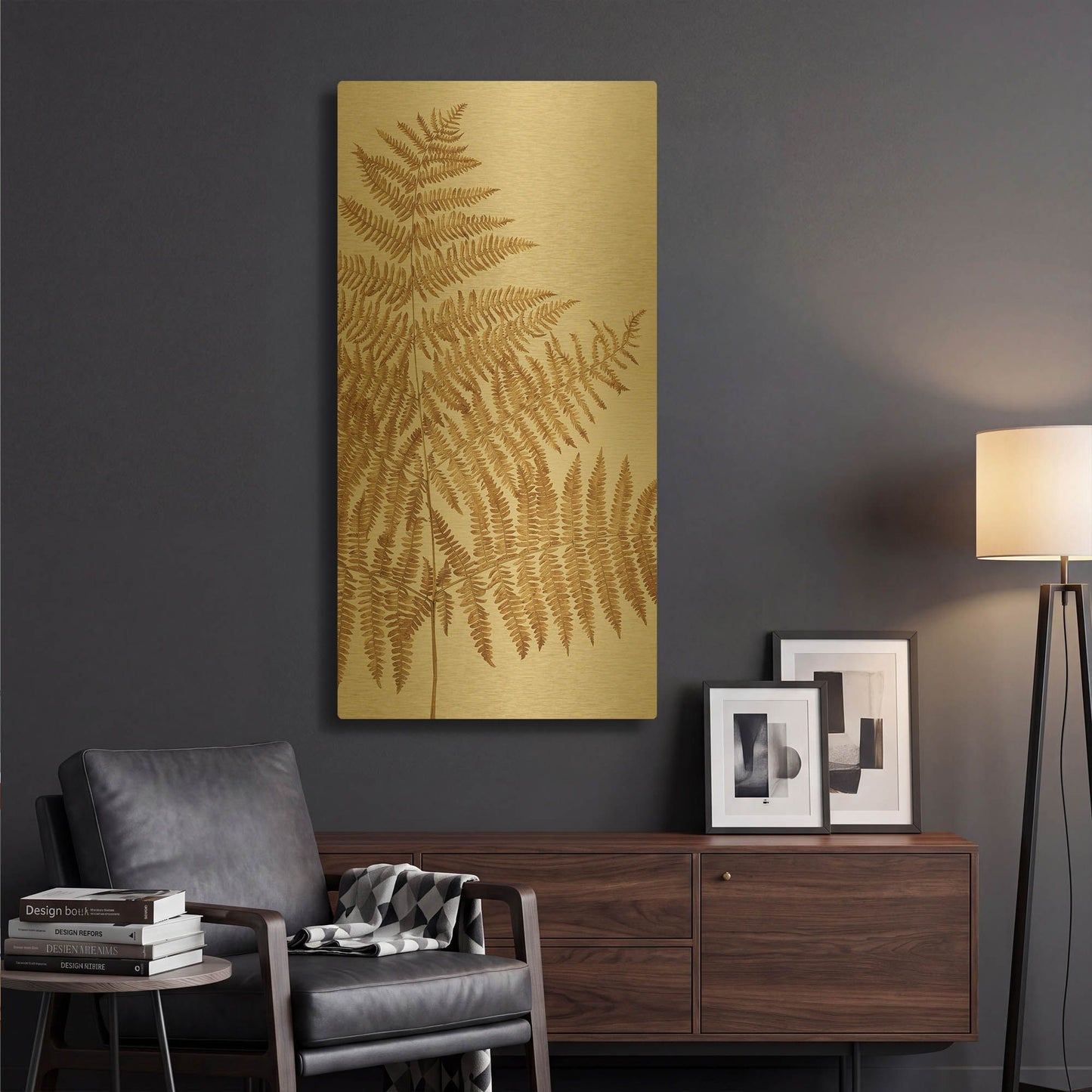 'Heaven on 3rd I' By Incado Gold Metal Wall Art