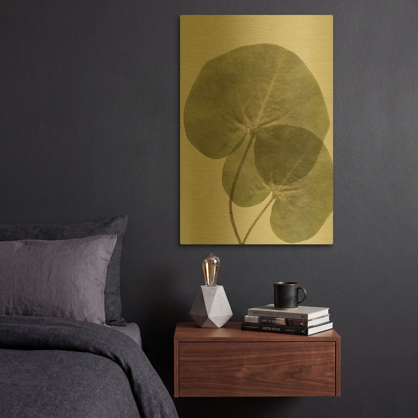'Heaven on 3rd II' By Incado Gold Metal Wall Art