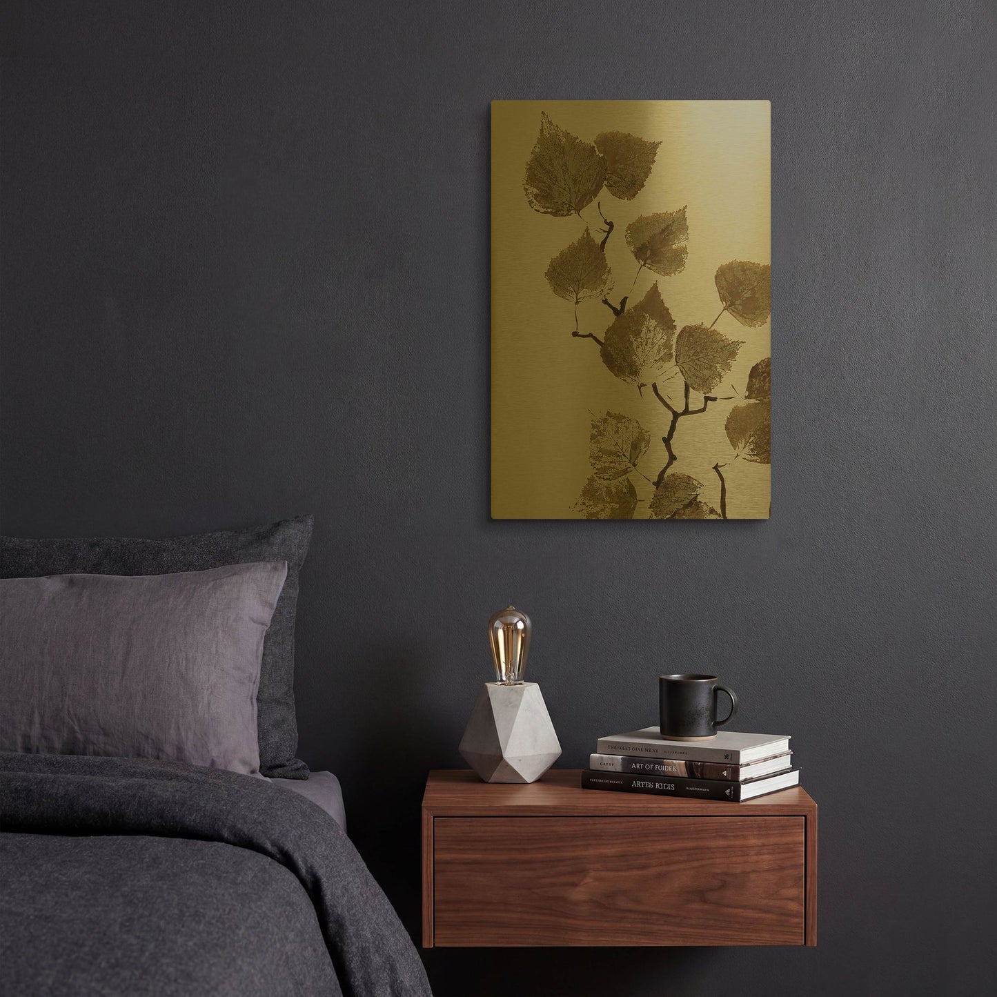 'Heaven on 3rd III' By Incado Gold Metal Wall Art