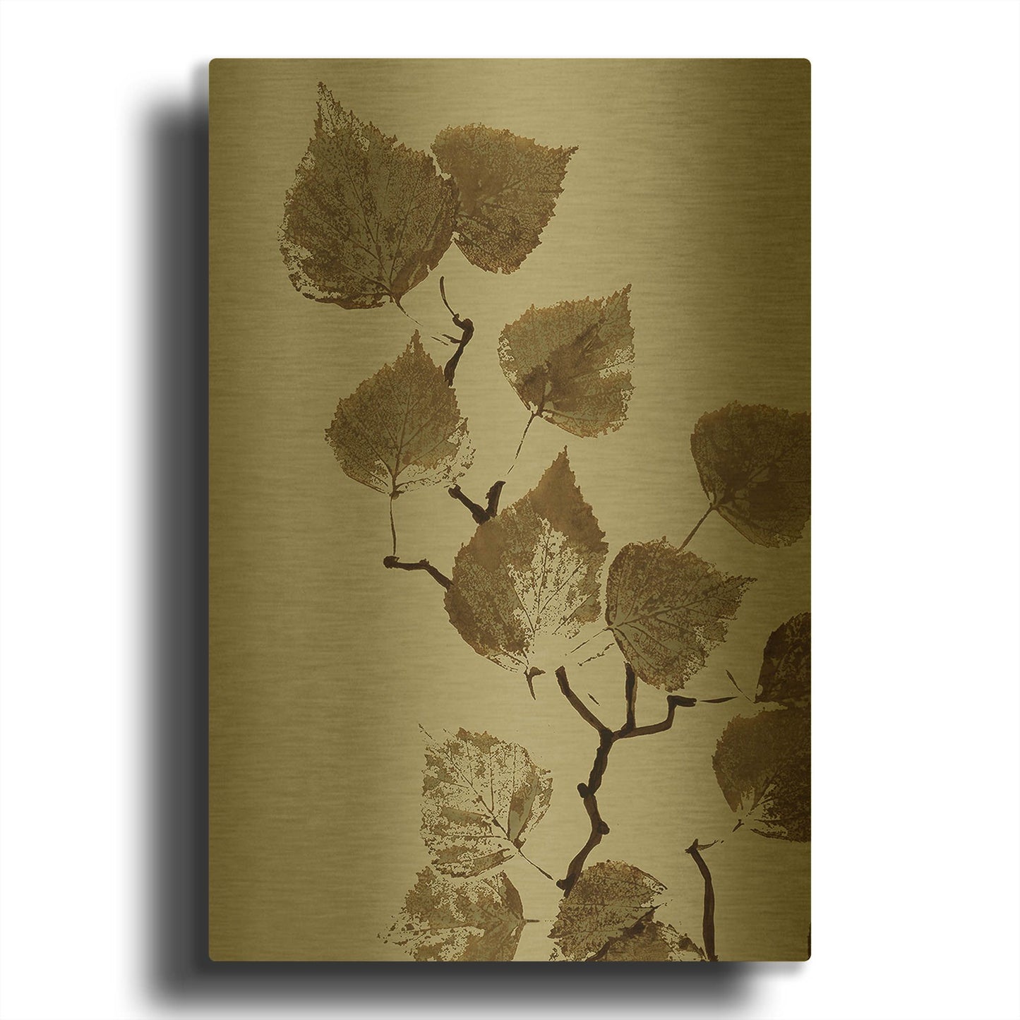 'Heaven on 3rd III' By Incado Gold Metal Wall Art