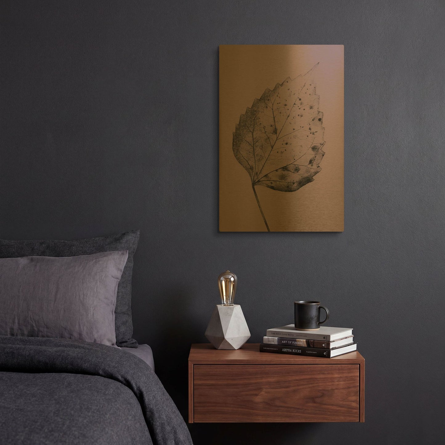 'Heaven on 3rd IV' By Incado Gold Metal Wall Art