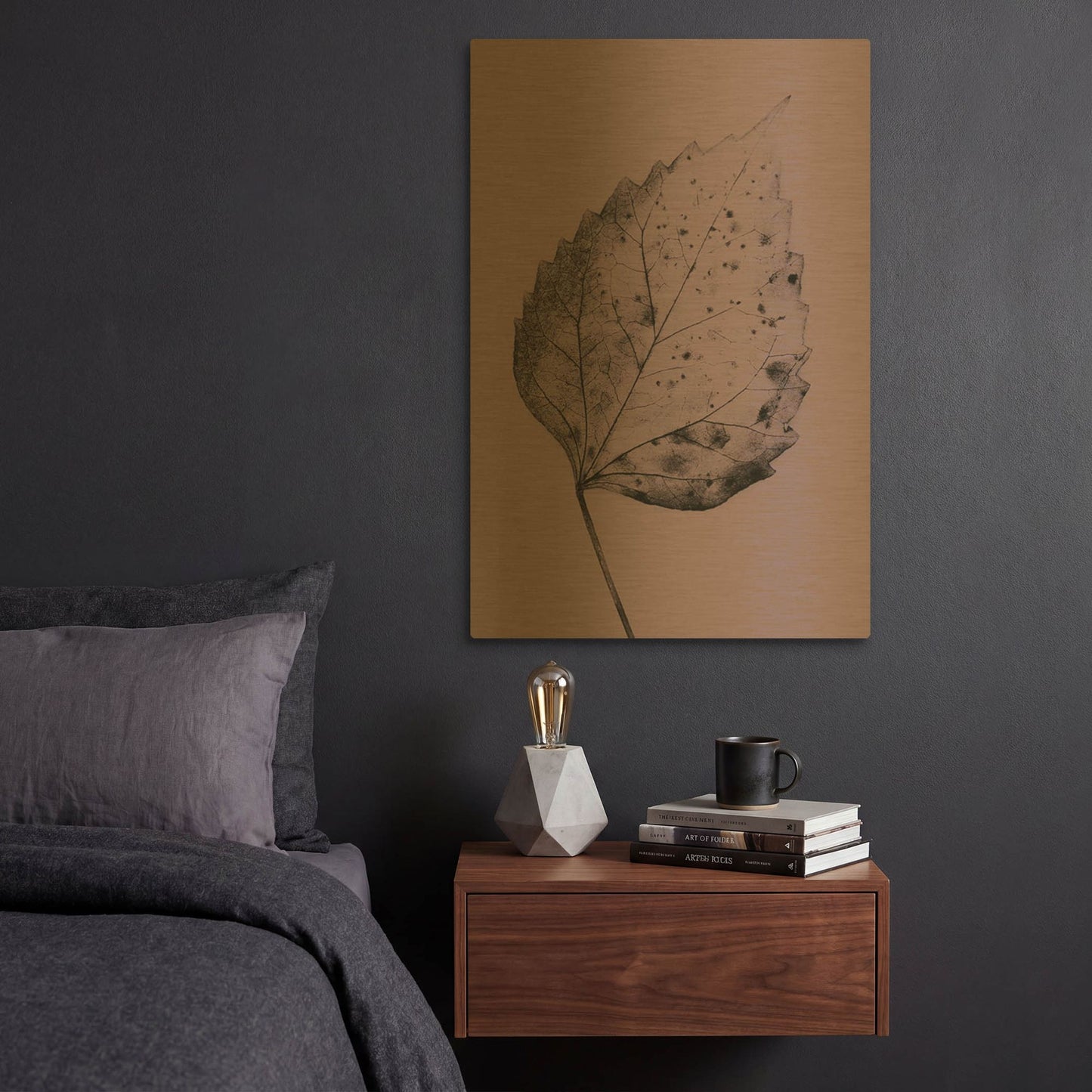 'Heaven on 3rd IV' By Incado Gold Metal Wall Art