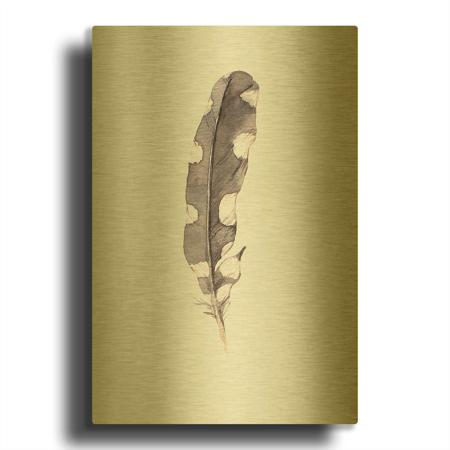 'Heaven on 3rd V' By Incado Gold Metal Wall Art