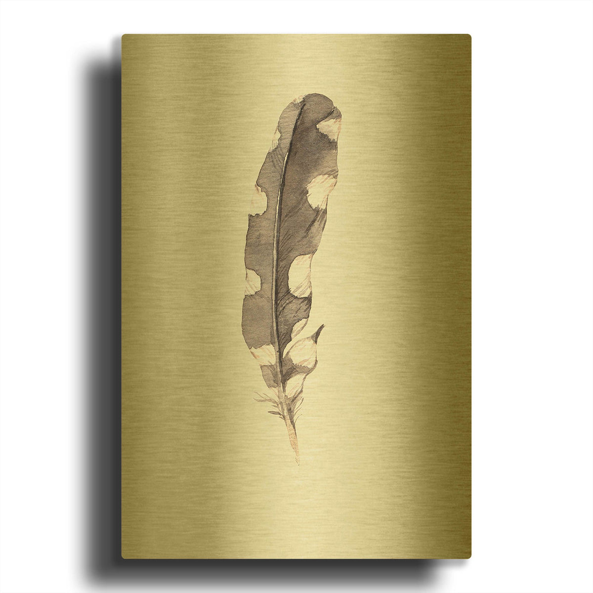 'Heaven on 3rd V' By Incado Gold Metal Wall Art