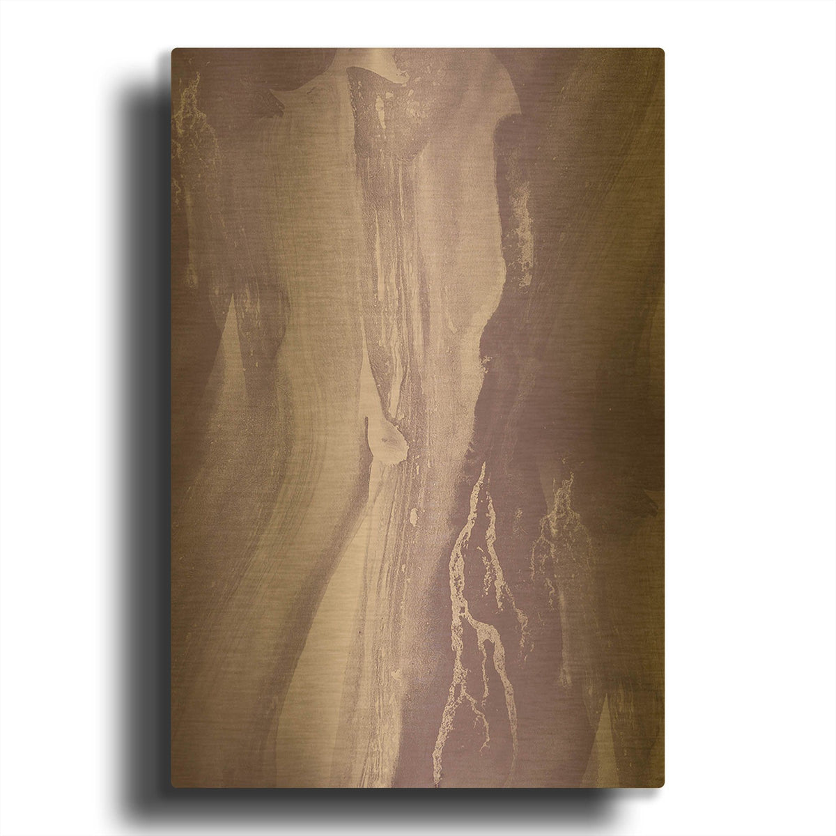 'Ink Blue' By Incado Gold Metal Wall Art