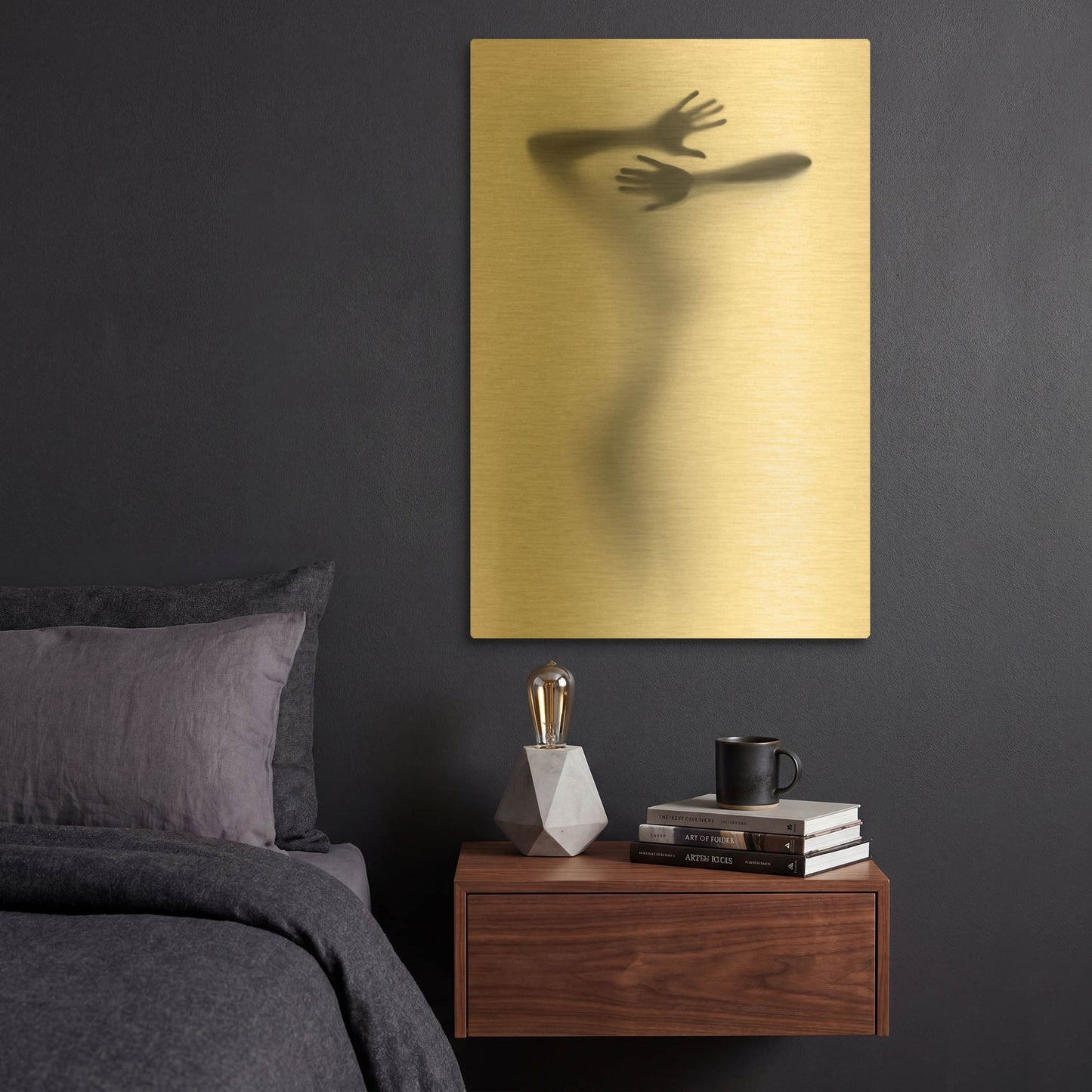 'It Hurts' By Incado Gold Metal Wall Art