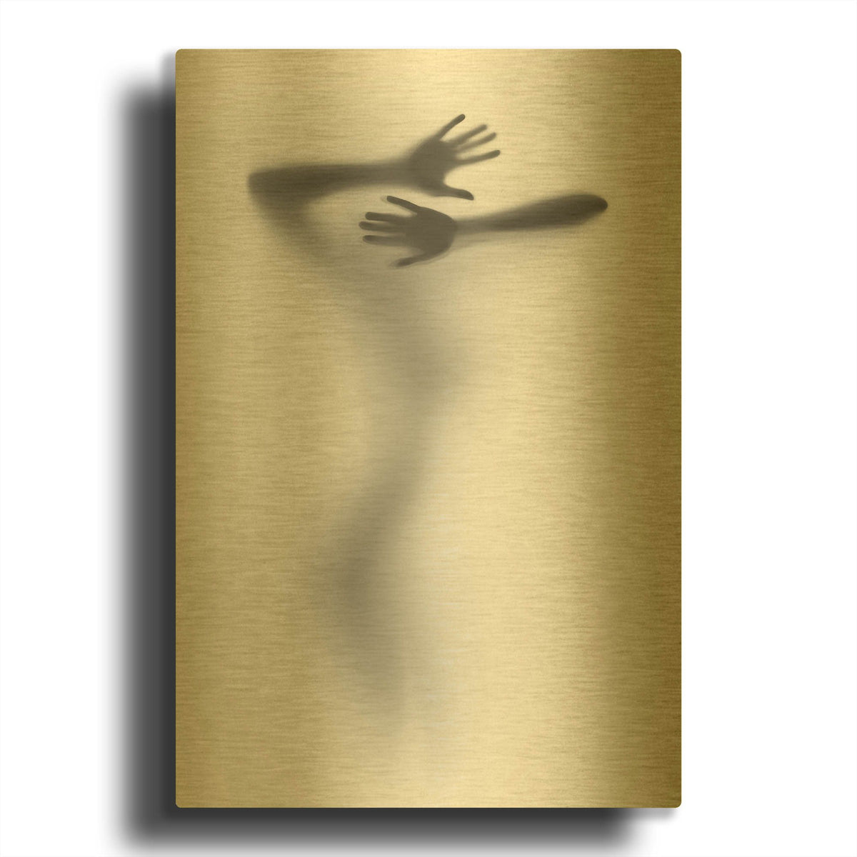 'It Hurts' By Incado Gold Metal Wall Art
