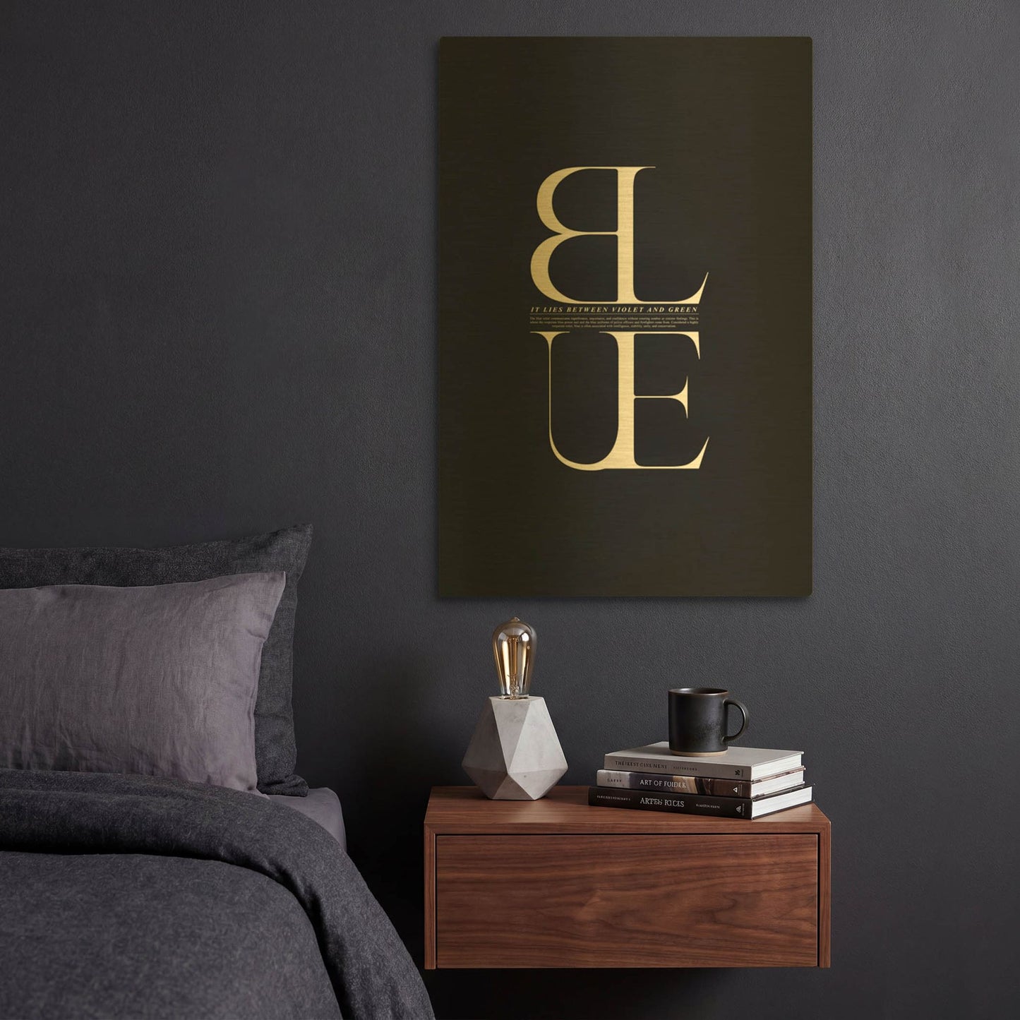 'It Lies Between' By Incado Gold Metal Wall Art