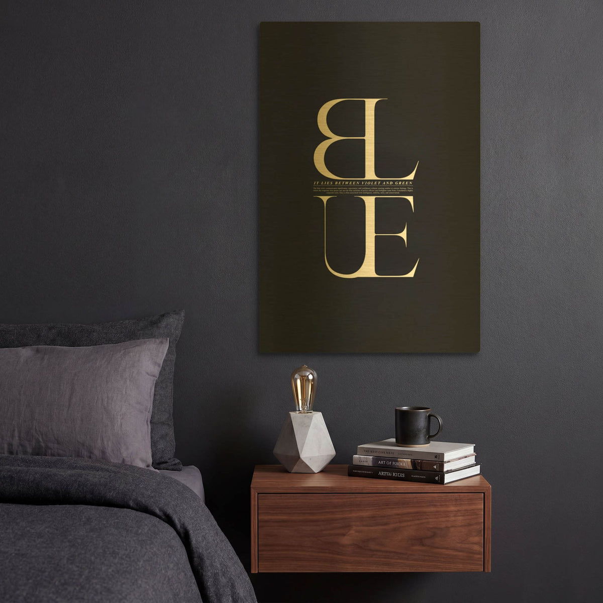 'It Lies Between' By Incado Gold Metal Wall Art